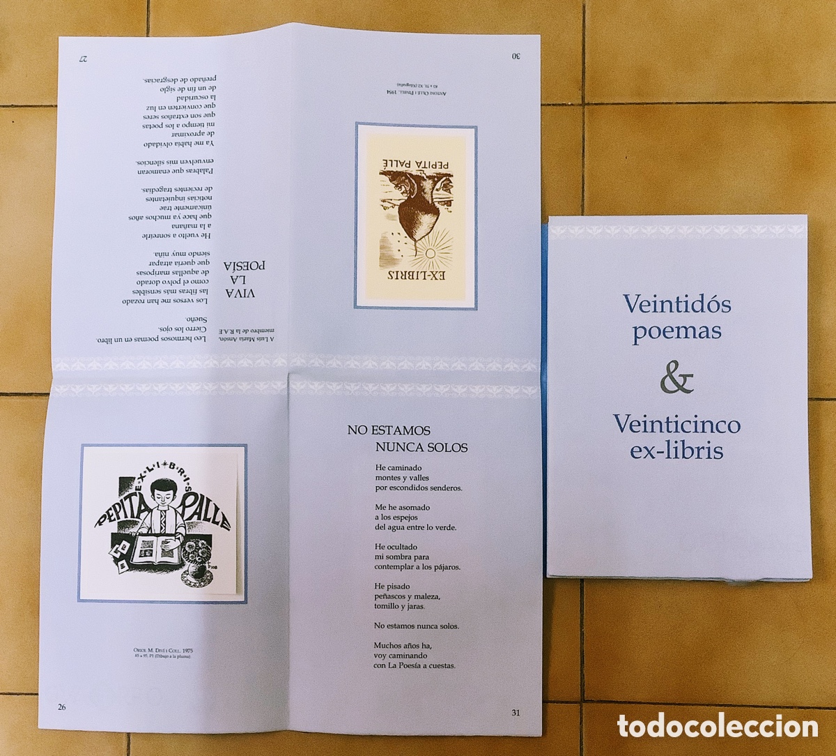 Arte: Libro con 26 Exlibris &ldquo;Im&aacute;genes de belleza&rdquo; de 252 ejemplares numerados. Dedicatoria de la autora - Foto 3