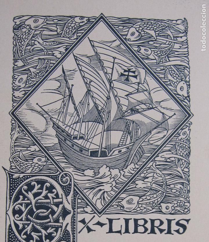 Arte: JOSEP TRIAD&Oacute;. EXLIBRIS DE ANTONIO PALACIO, 1919 - Foto 2