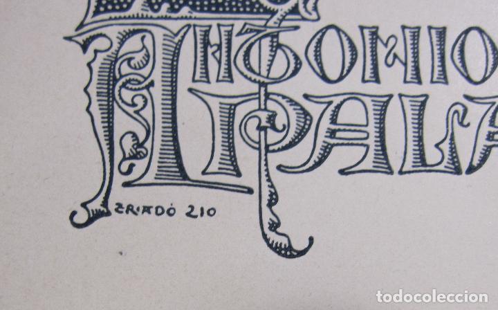 Arte: JOSEP TRIAD&Oacute;. EXLIBRIS DE ANTONIO PALACIO, 1919 - Foto 3