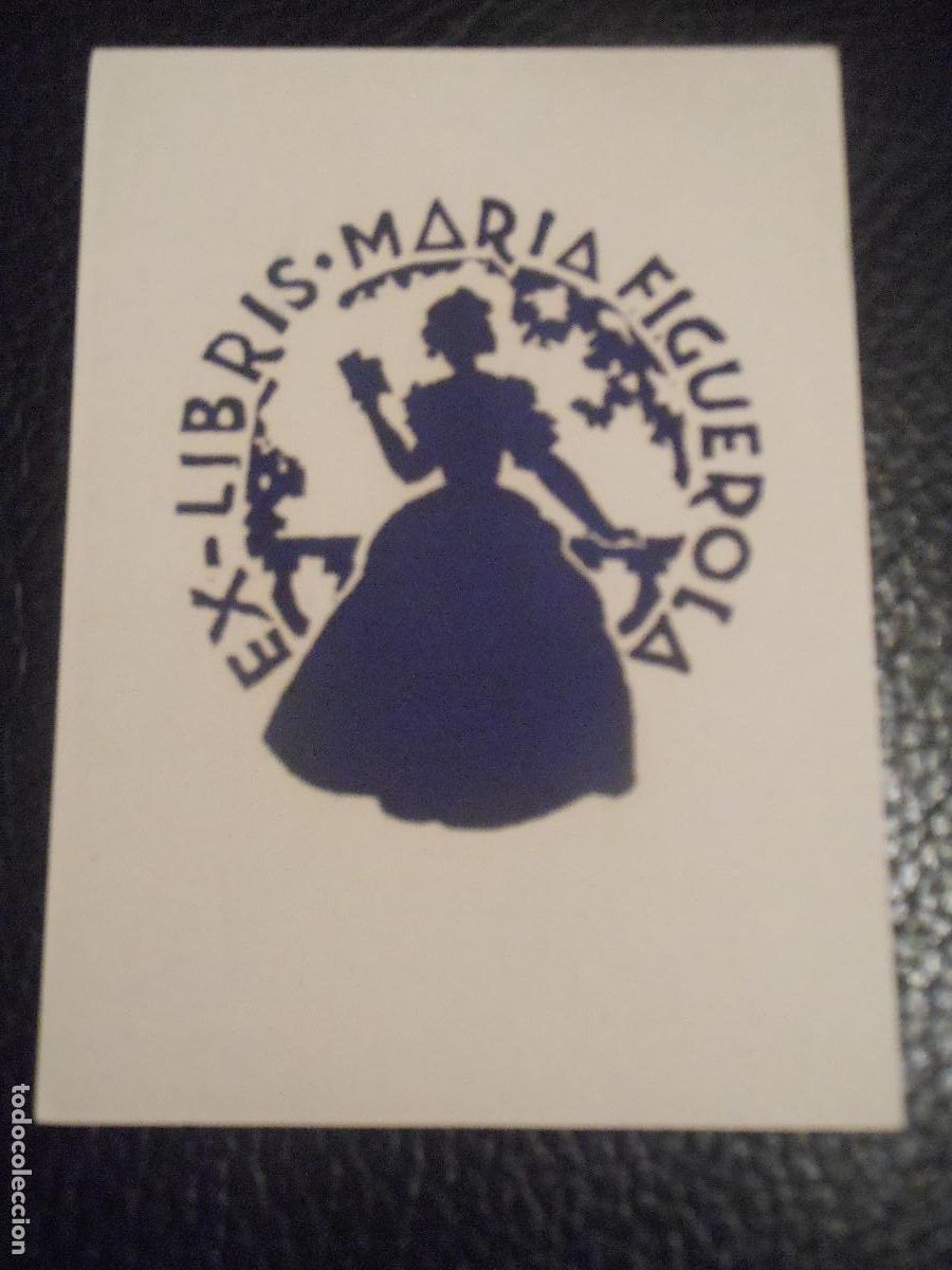 Arte: EX LIBRIS DE MARIA FIGUEROLA EXLIBRIS 1949 - Foto 1