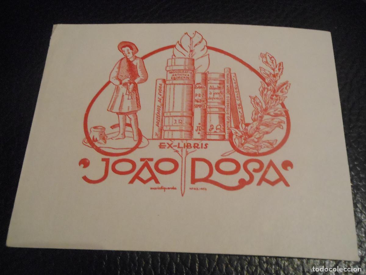 Arte: EX LIBRIS DE MARIA FIGUEROLA PARA JOAO ROSA EXLIBRIS - Foto 1
