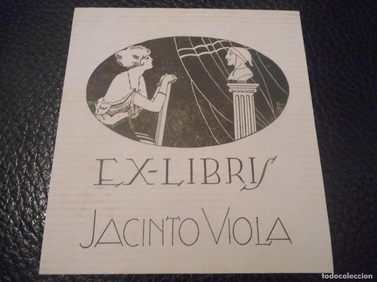 Arte: EXLIBRIS DE EDUARDO MOLAS PARA JACINTO VIOLA - EX LIBRIS - Foto 1