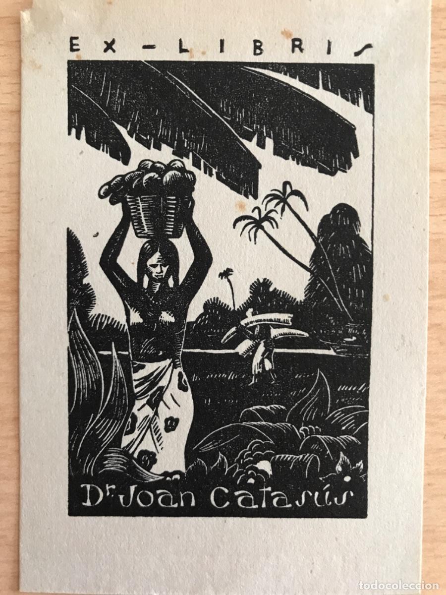 Arte: EX LIBRIS. Exlibris. Dr Joan Catas&uacute;s. - Foto 1
