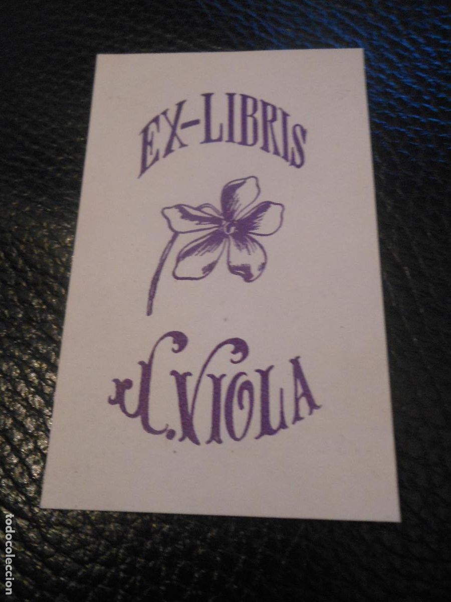 Arte: EXLIBRIS DE JACINTO VIOLA - EX LIBRIS FLOR - Foto 1