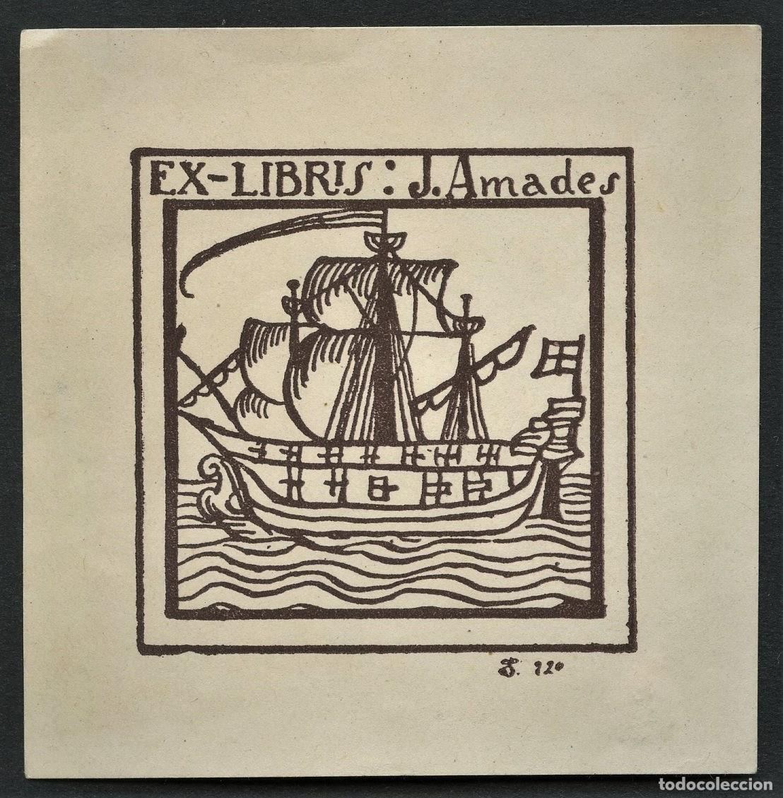 Arte: ARTE, EX LIBRIS, J. AMADES - Foto 1