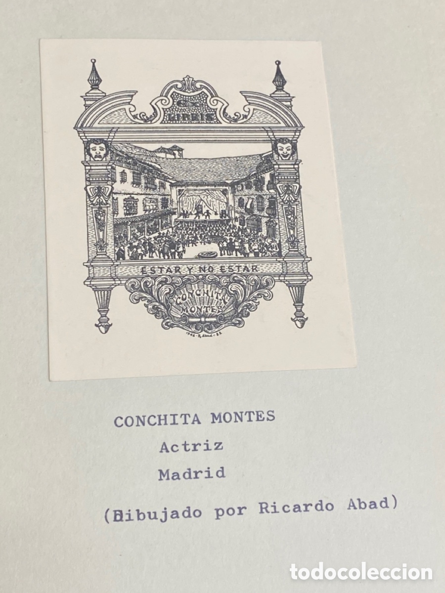 Arte: EX LIBRIS CONCHITA MONTES (ACTRIZ) - Foto 2