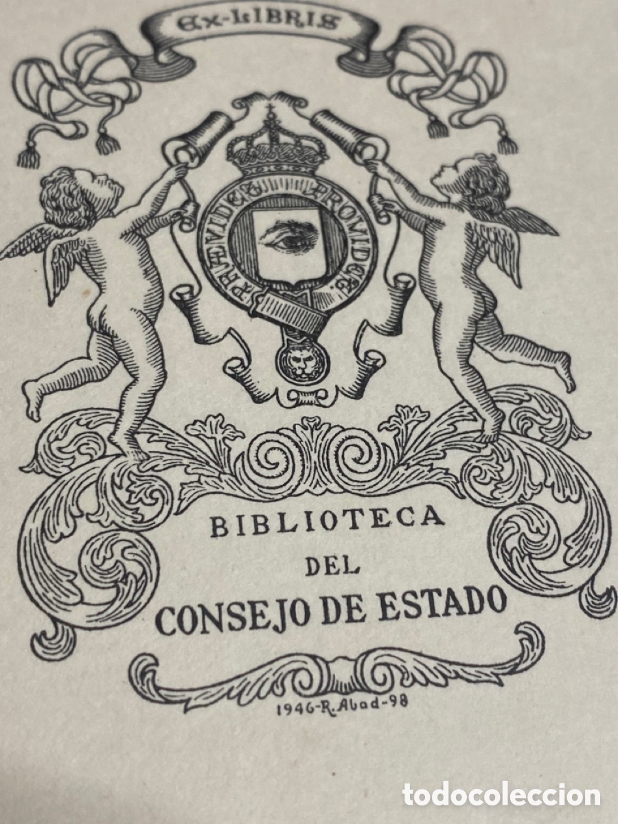 Arte: EX LIBRIS CONSEJO DE ESTADO, MADRID. - Foto 1