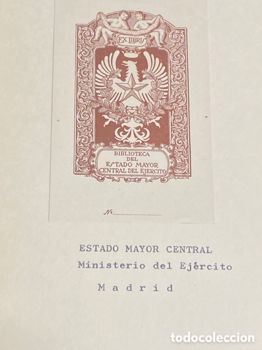 Arte: EX LIBRIS ESTADO MAYOR CENTRAL DEL EJERCITO - Foto 2
