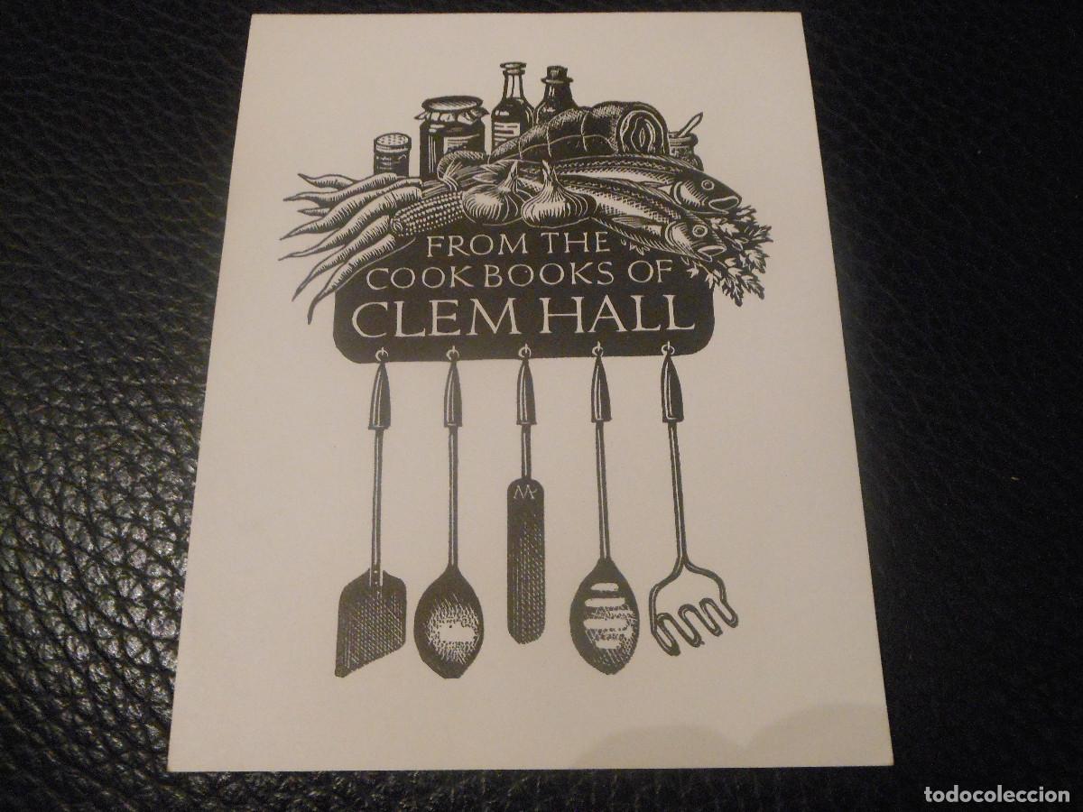 Arte: EXLIBRIS DE GASTRONOMIA COCINA EX LIBRIS DE CLEM HALL - Foto 1