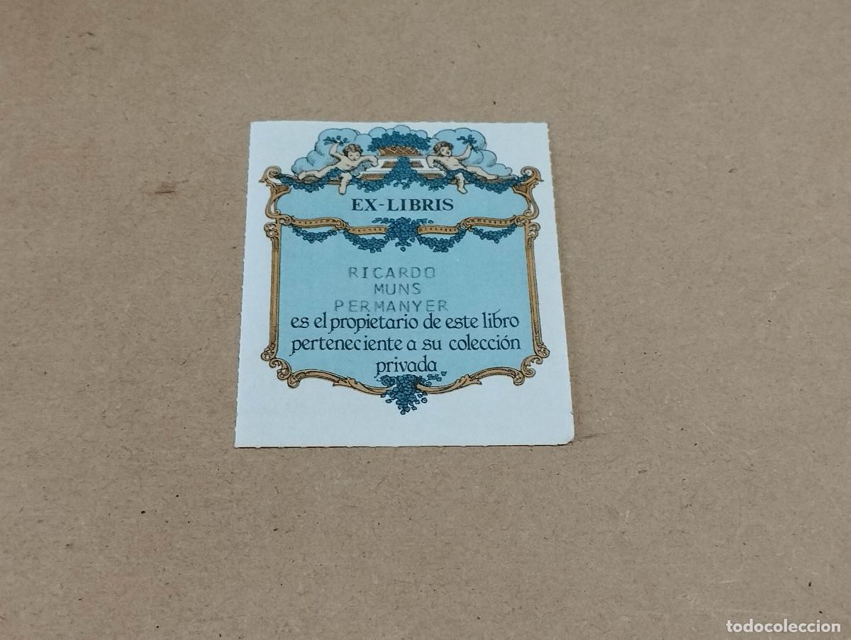 Arte: EX-LIBRIS DE RICARDO MUNS PERMANYER - Foto 1