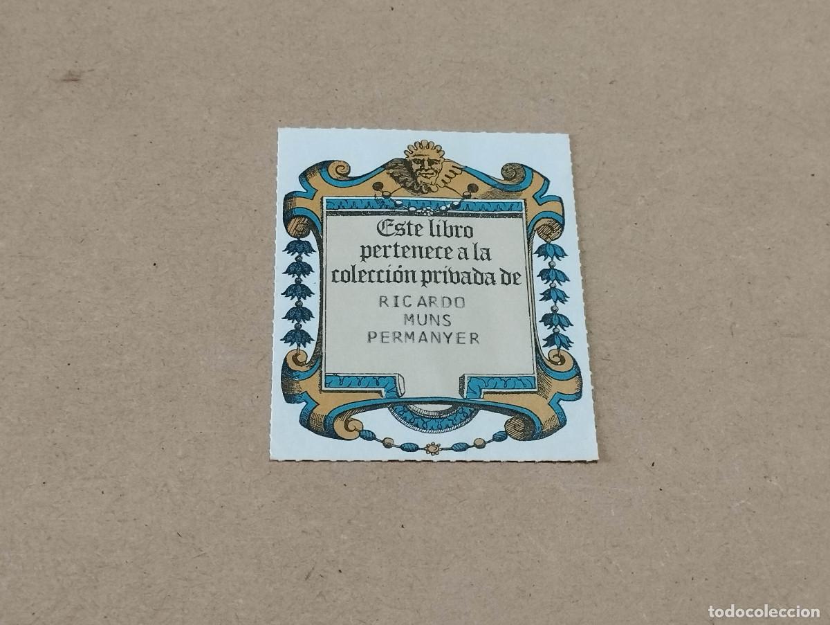 Arte: EX-LIBRIS DE RICARDO MUNS PERMANYER - Foto 1