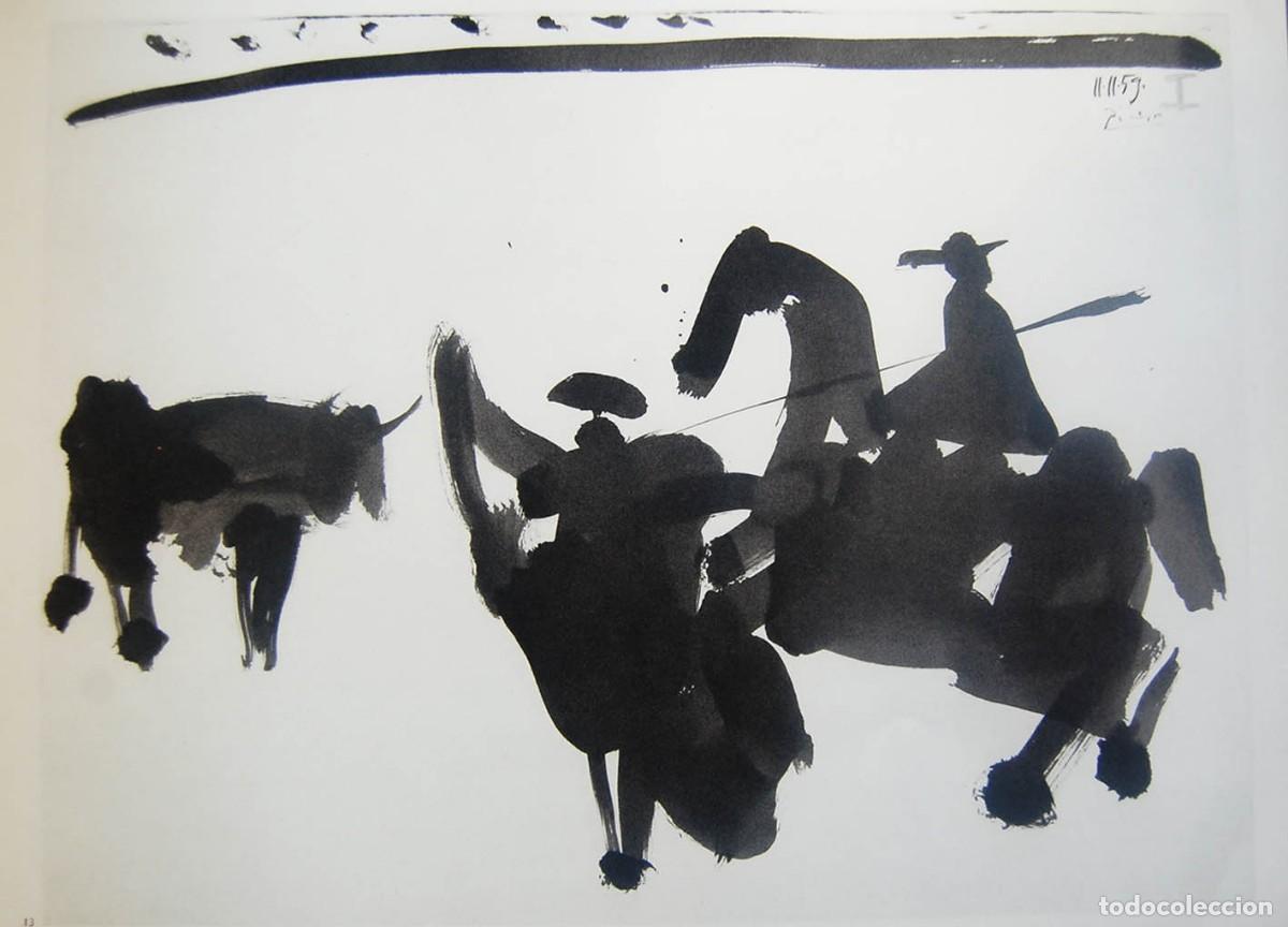 Arte: PABLO PICASSO - A LOS TOROS. Edici&oacute;n Andr&eacute; Sauret 1961 - Foto 1