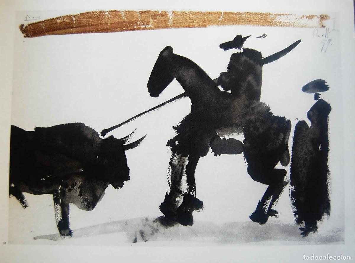 Arte: PABLO PICASSO - A LOS TOROS. Edici&oacute;n Andr&eacute; Sauret 1961 - Foto 1