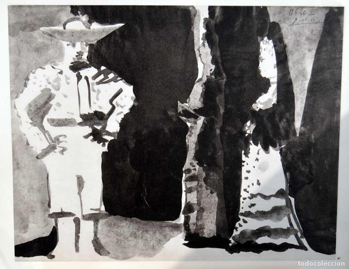 Arte: PABLO PICASSO - A LOS TOROS. Edici&oacute;n Andr&eacute; Sauret 1961 - Foto 1