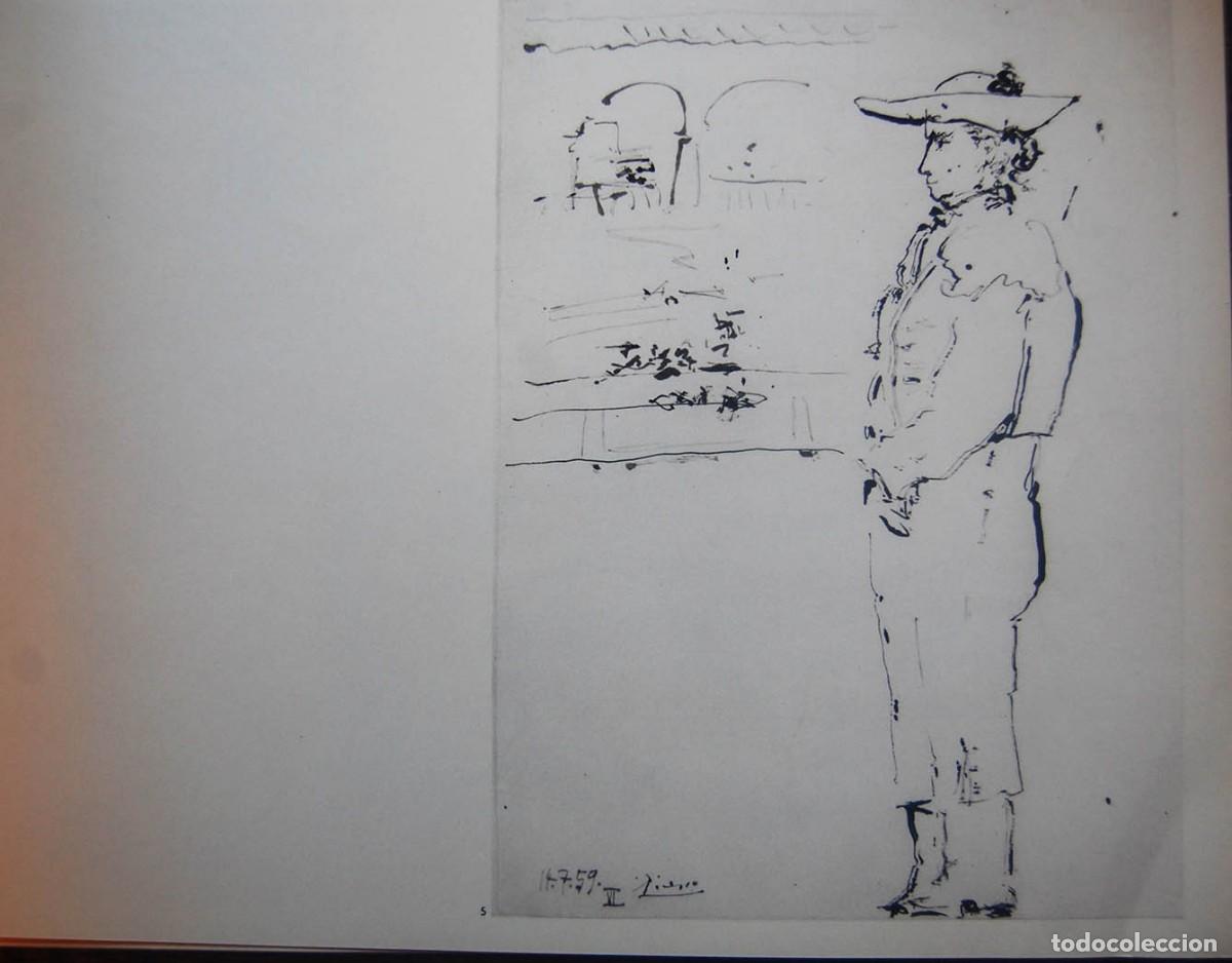 Arte: PABLO PICASSO - A LOS TOROS. Edici&oacute;n Andr&eacute; Sauret 1961 - Foto 1