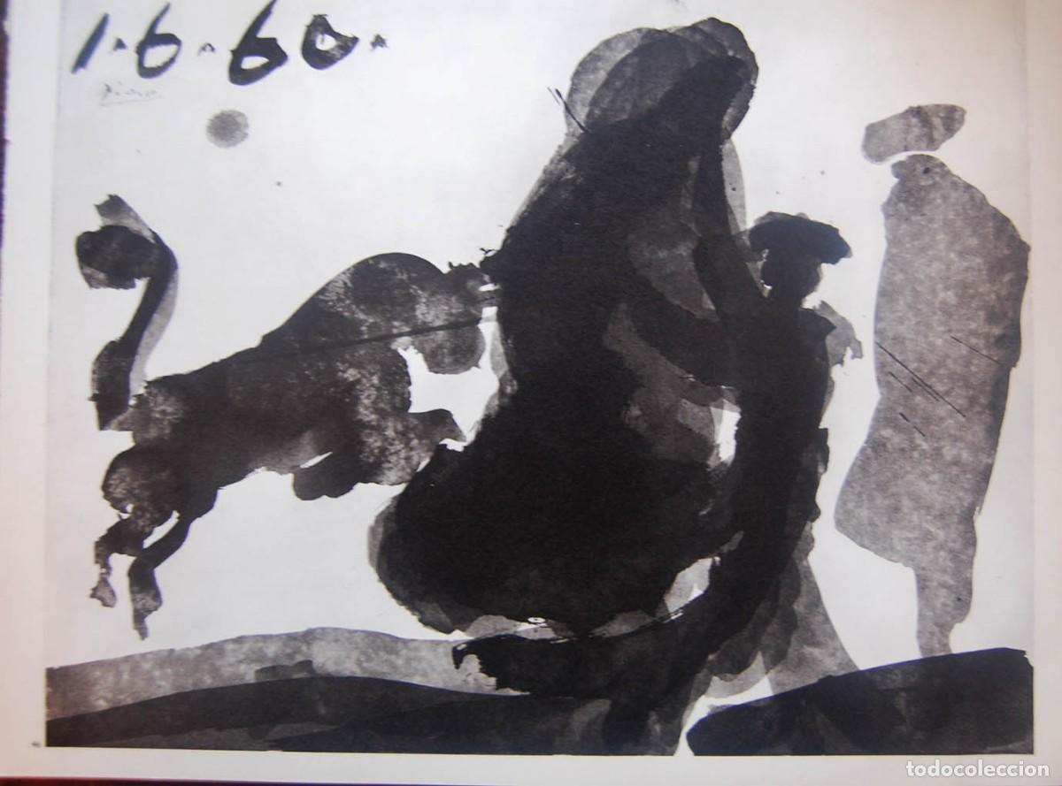 Arte: PABLO PICASSO - A LOS TOROS. Edici&oacute;n Andr&eacute; Sauret 1961 - Foto 1