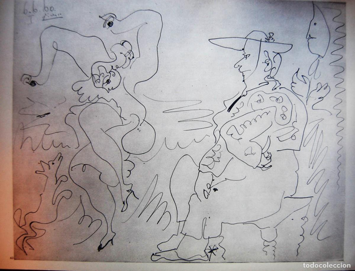 Arte: PABLO PICASSO - A LOS TOROS. Edici&oacute;n Andr&eacute; Sauret 1961 - Foto 1