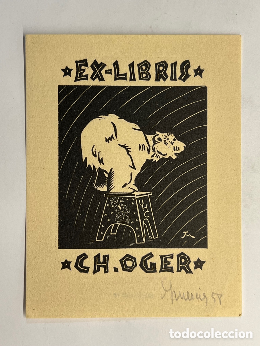 Arte: EXLIBRIS CIRCO ? CH.OGER por Jocelyn Mercier.. - Foto 1