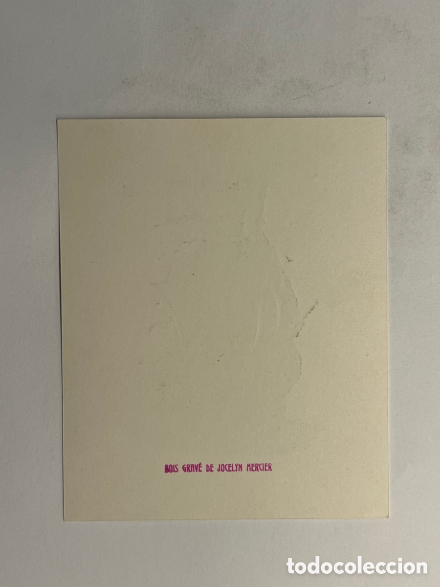 Arte: EXLIBRIS CARABELA.., BOIS GRAVE DE JOCELYN MERCIER - Foto 2