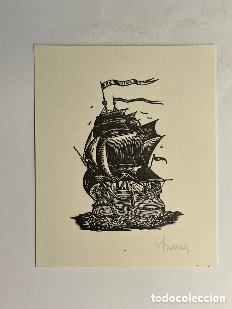 Arte: EXLIBRIS CARABELA.., BOIS GRAVE DE JOCELYN MERCIER - Foto 1