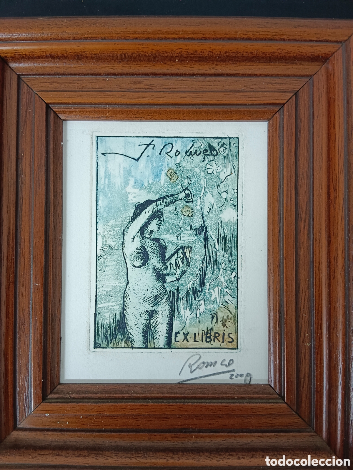 Arte: Dionis Romeo, aguafuerte exlibris 2009 - Foto 3