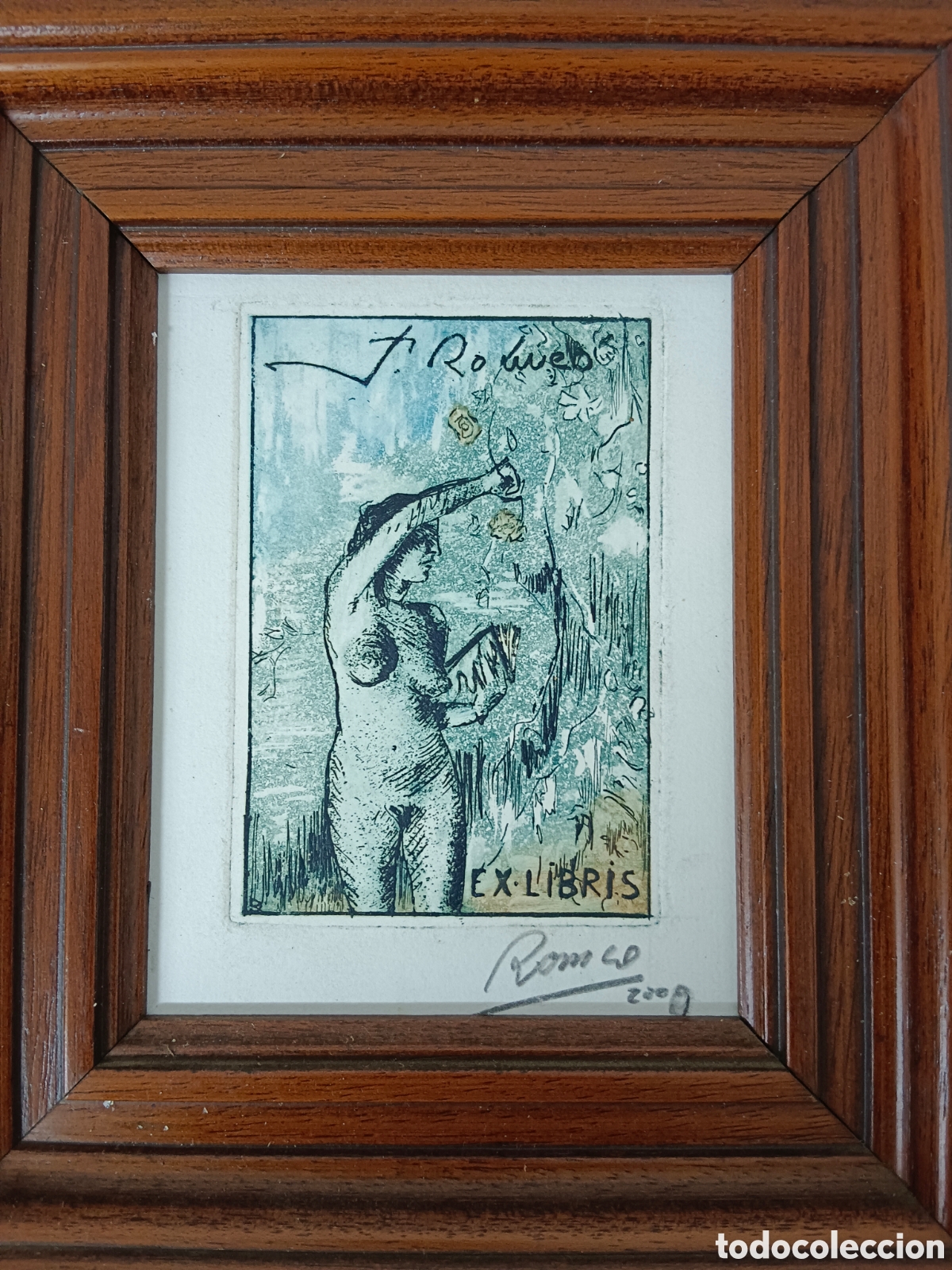 Arte: Dionis Romeo, aguafuerte exlibris 2009 - Foto 1