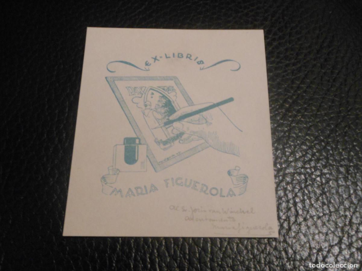 Arte: EX LIBRIS DE MARIA FIGUEROLA EXLIBRIS PARA ELLA - TINTERO - Foto 1
