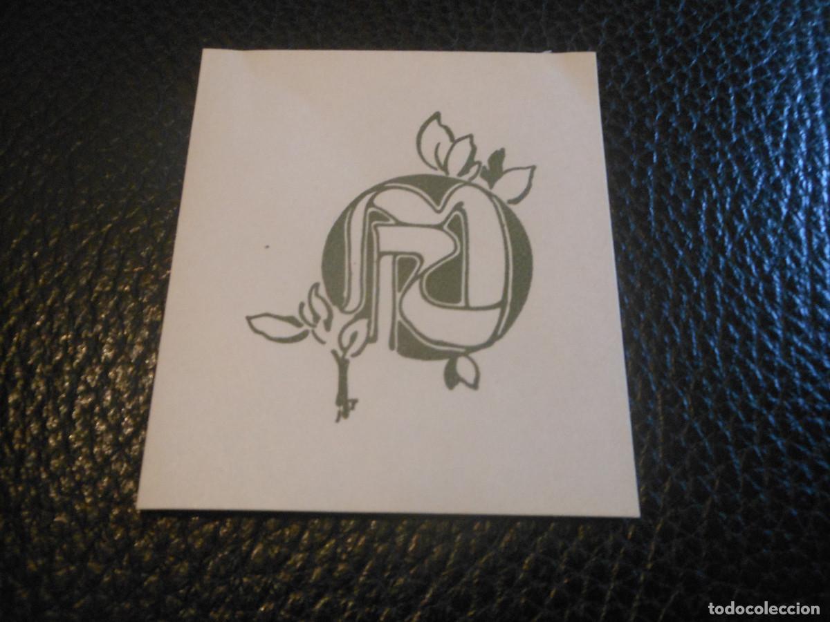 Arte: EXLIBRIS DE TRIAD&Oacute; PARA RAMON MIQUEL Y PLANAS - EX LIBRIS - Foto 1