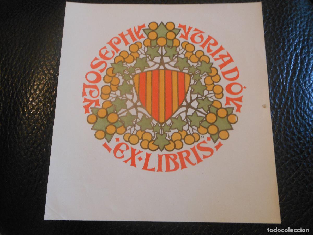 Arte: EXLIBRIS DE TRIAD&Oacute; PARA EL - EX LIBRIS 1903 OPUS 51 NARANJA - Foto 1
