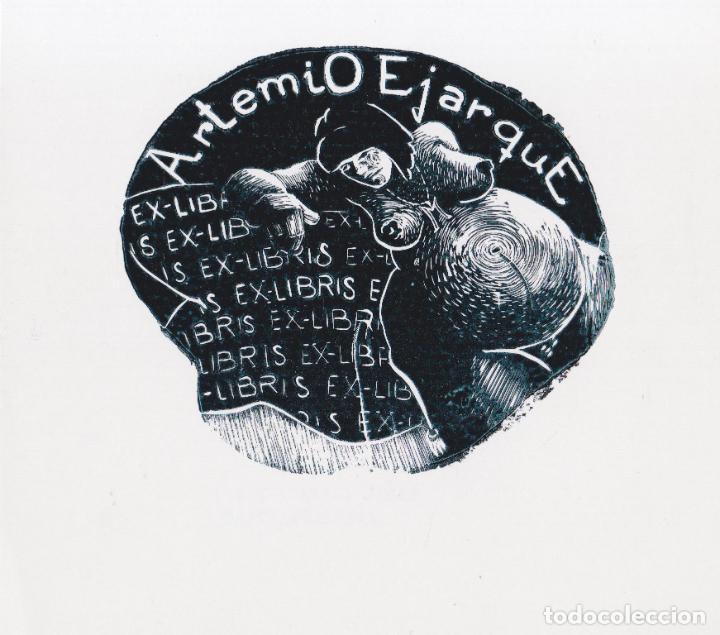 Arte: Ex-Libris de Mamen Zaera para ARTEMIO EJARQUE - Foto 1