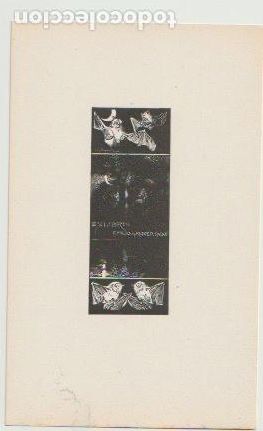 Arte: EX LIBRIS PARA EMILIO DE RIQUER PALAU / A. de Riquer - 1901. - Foto 1