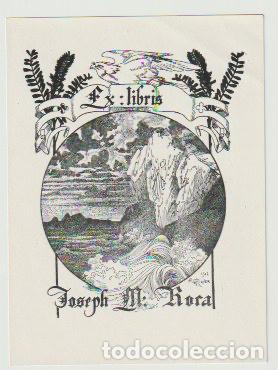 Arte: EX LIBRIS PARA JOSEPH M. ROCA / A. de Riquer - 1902 - Foto 1