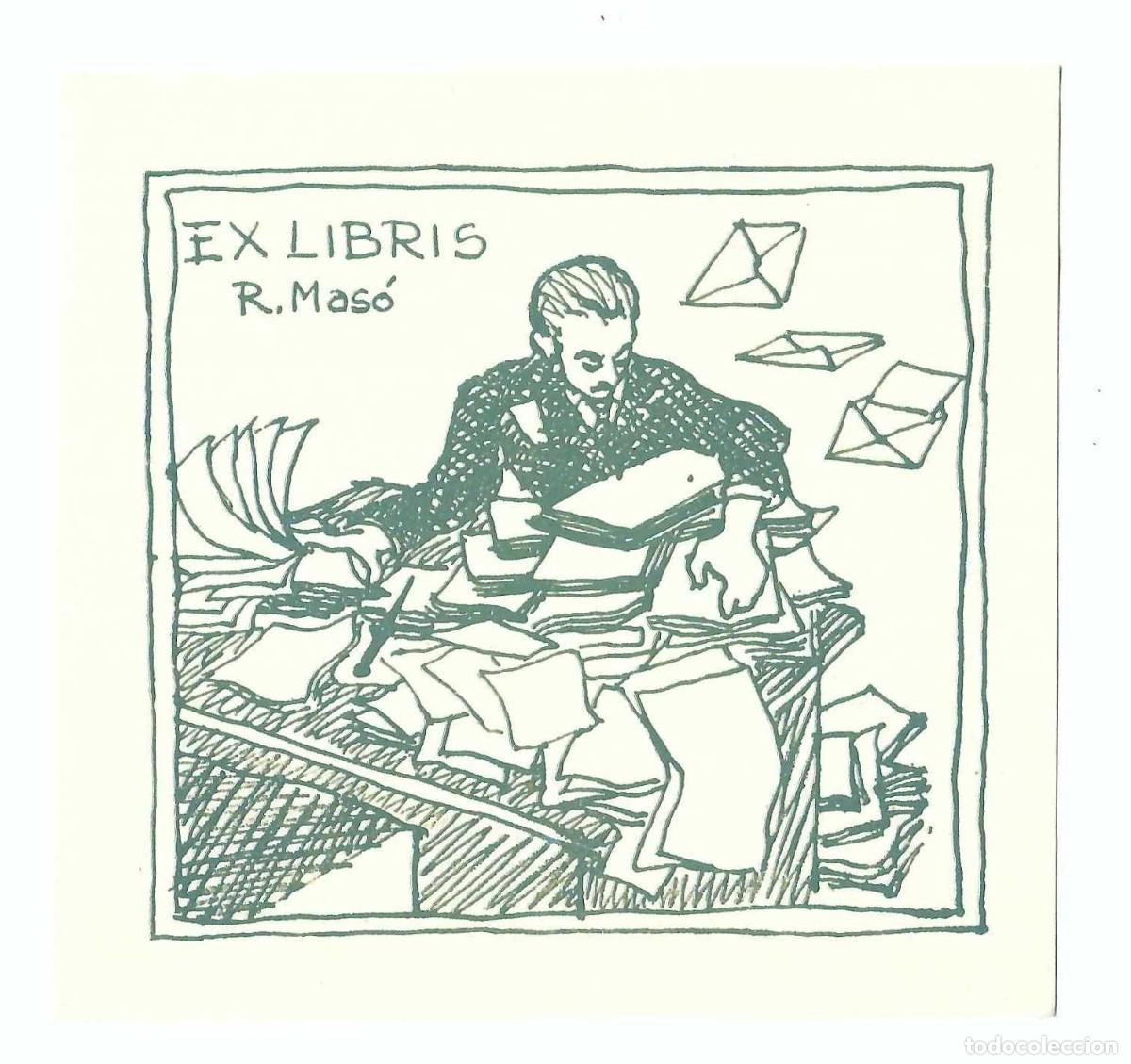 Arte: EX- LIBRIS.- RAFAEL MASO. LIBROS. ARTE - Foto 1