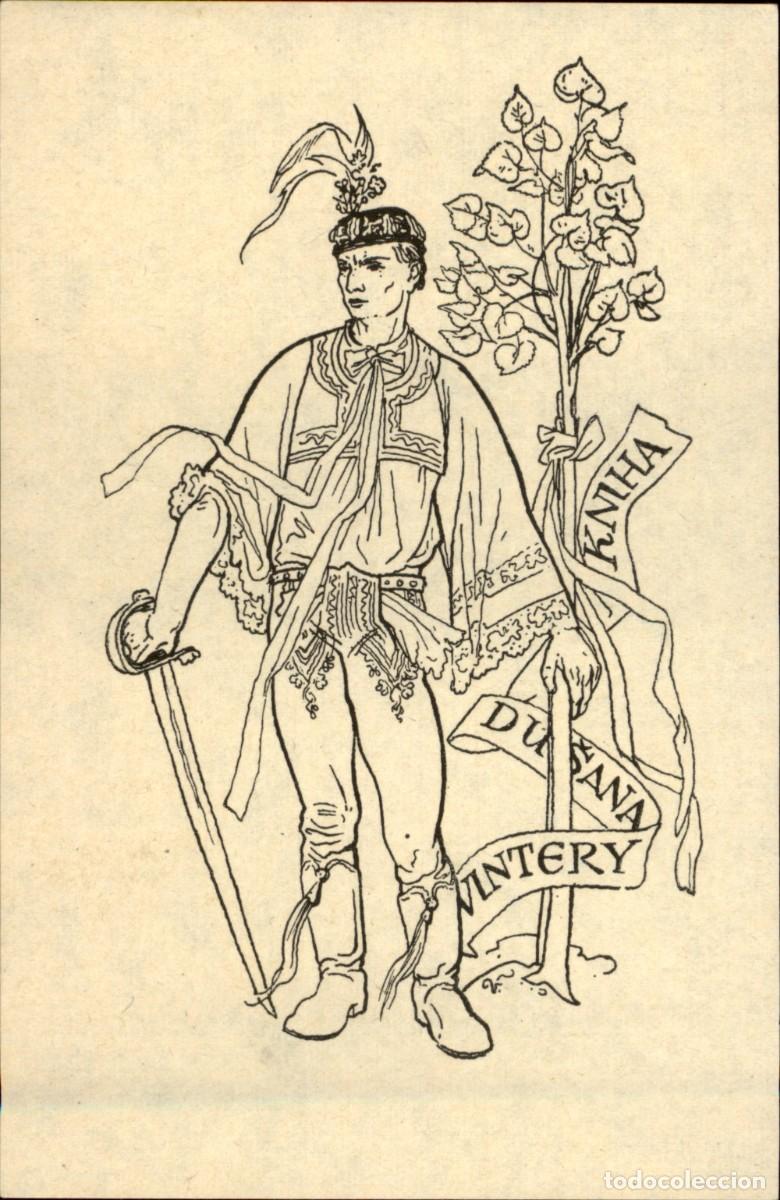 Arte: Exlibris Bookplate Ex-Libris Kniha Dusana Vintery 13 x 8 cms. - Foto 2
