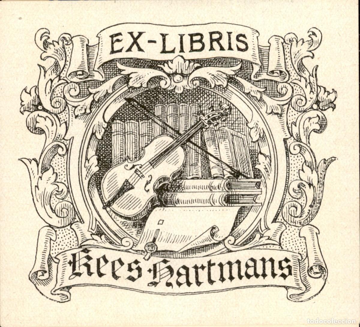 Arte: Exlibris Bookplate Ex-Libris Kees Hartmans 8 x 8 cms. - Foto 2