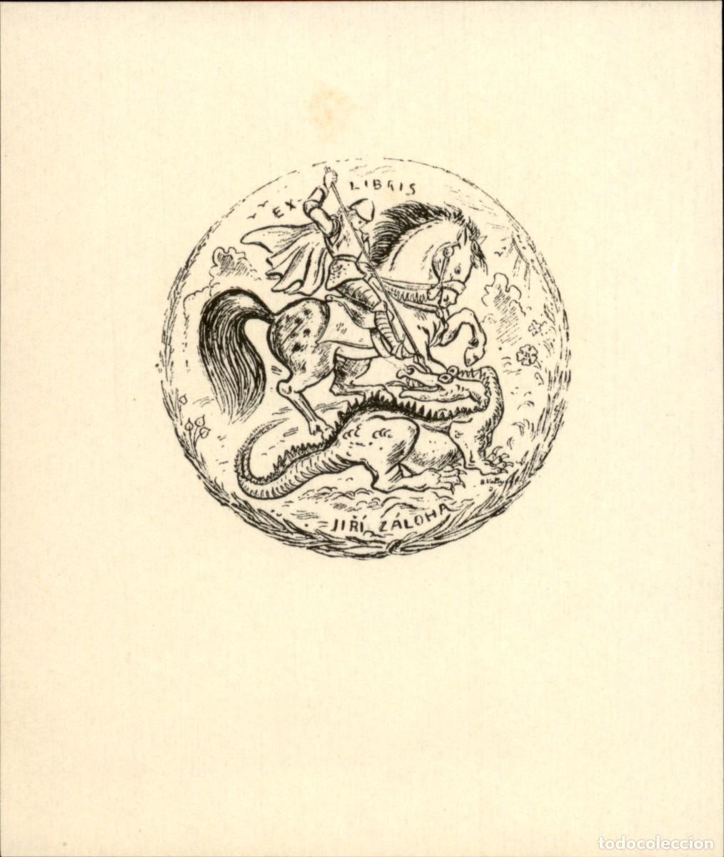 Arte: Exlibris Bookplate Ex-Libris Jiri Zaloha B. Valdeug 47 9 x 8 cms. - Foto 2