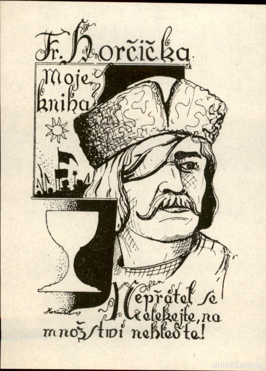 Arte: Exlibris Bookplate Ex-Libris Fr. Hrcicka 11 x 8 cms. - Foto 2