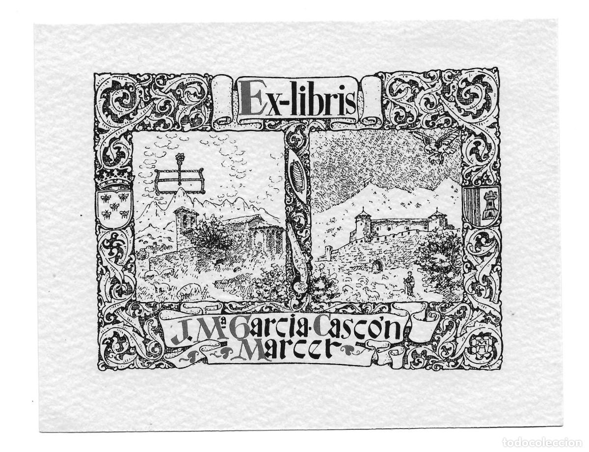 Arte: Exlibris Jos&eacute; Mar&iacute;a Garc&iacute;a-Casc&oacute;n Marcet - Foto 1