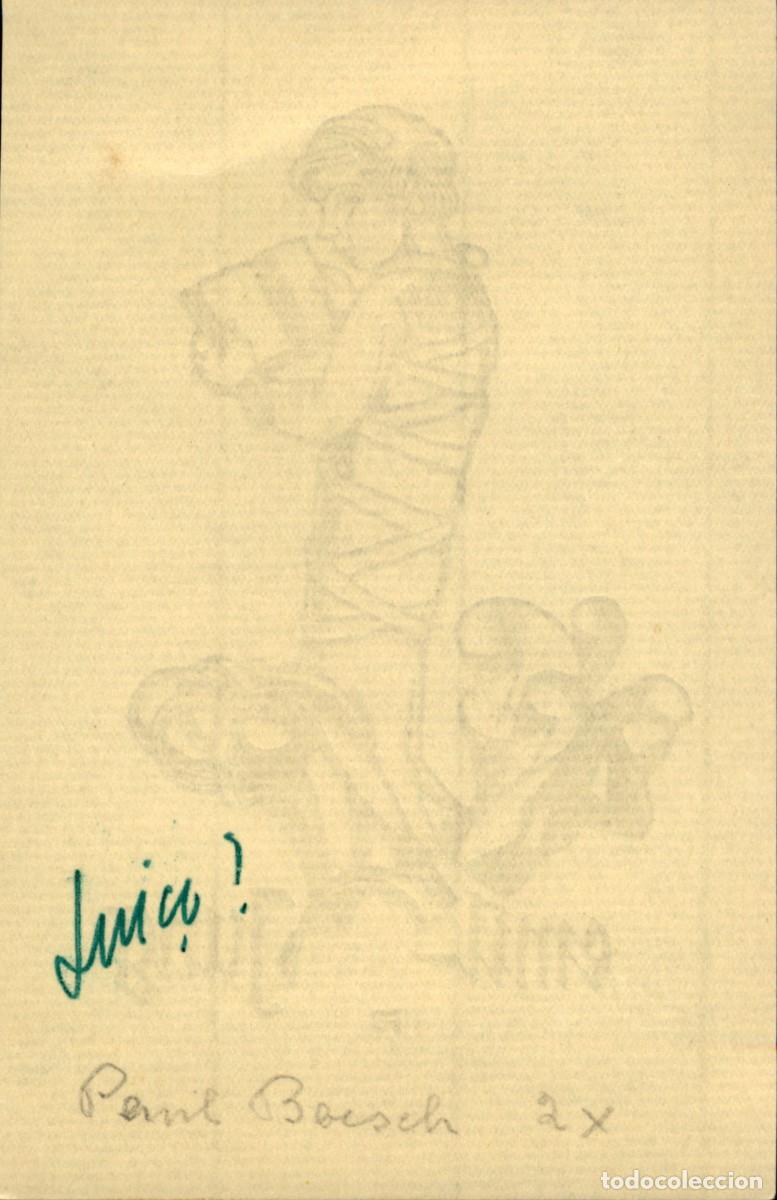 Arte: Exlibris Bookplate Ex-Libris Emil Young PB 13 x 8 cms - Foto 4