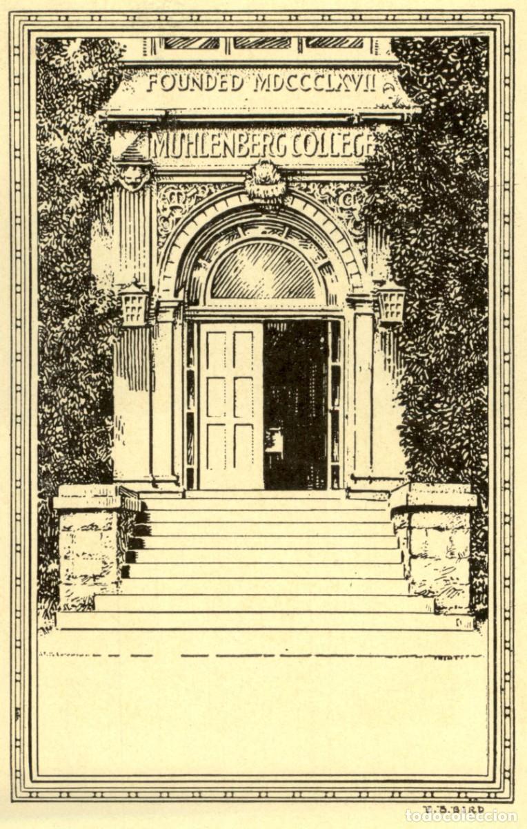 Arte: Exlibris Bookplate Ex-Libris Muhlenberg College 12 x 8 cms. - Foto 1