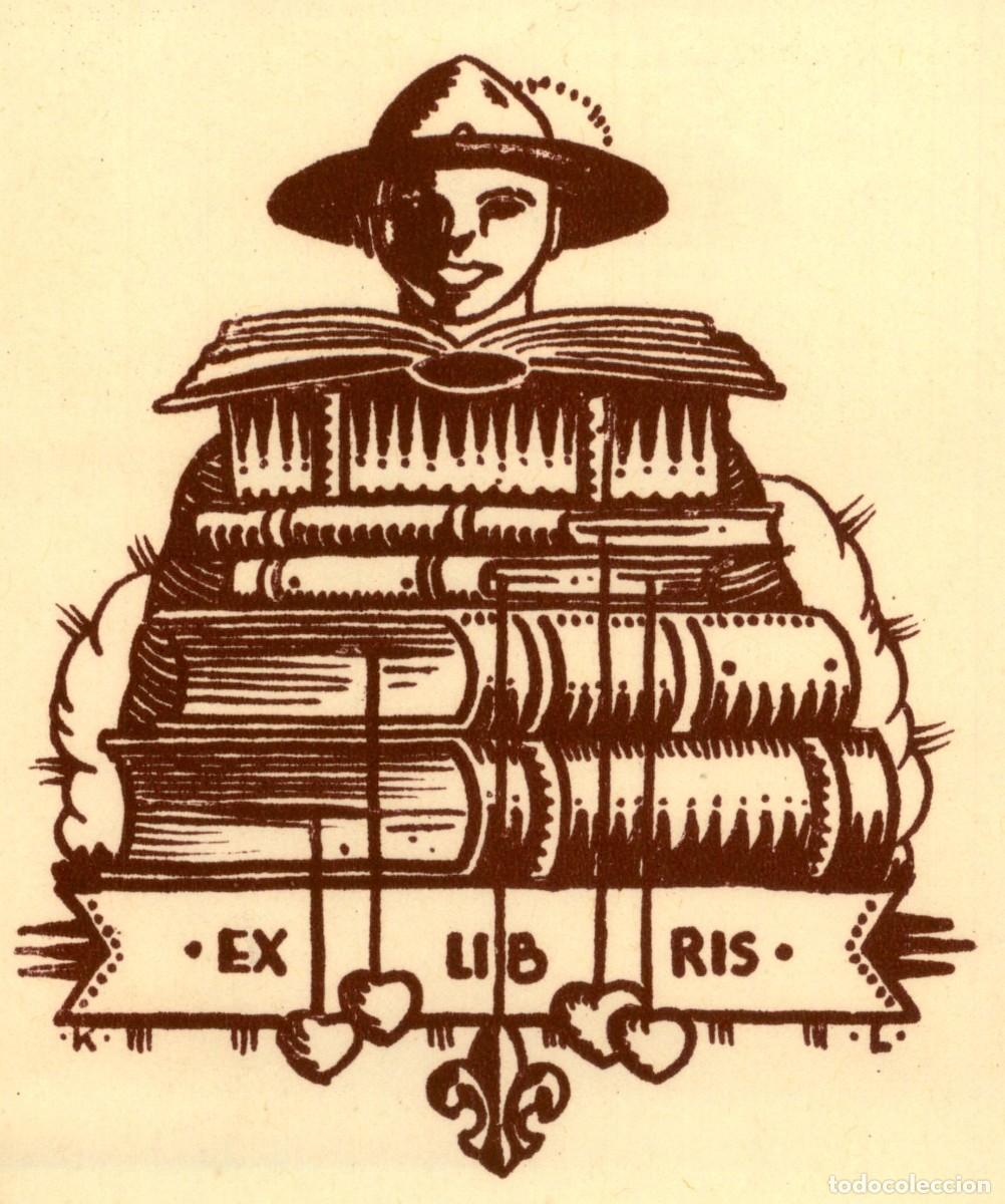 Arte: Exlibris Bookplate Ex-Libris Jozsef 10 x 8 cms. - Foto 1