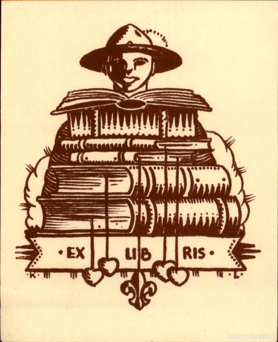 Arte: Exlibris Bookplate Ex-Libris Jozsef 10 x 8 cms. - Foto 2