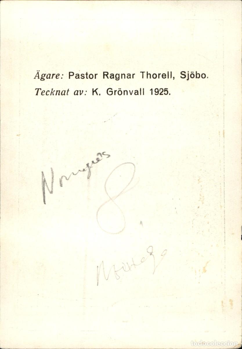 Arte: Exlibris Bookplate Ex-Libris Ragnar Thorell Pastor 11 x 8 cms. - Foto 4
