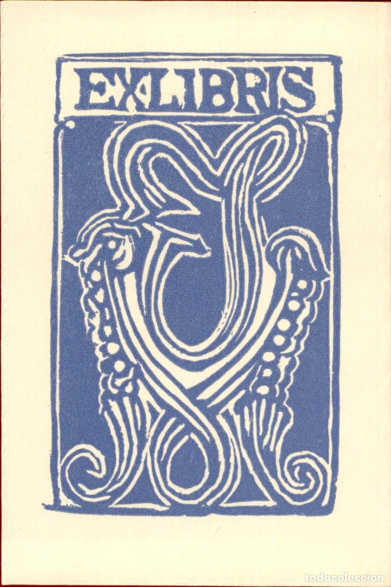 Arte: Exlibris Bookplate Ex-Libris Slovoboj Tusar 12 x 8 cms. - Foto 3