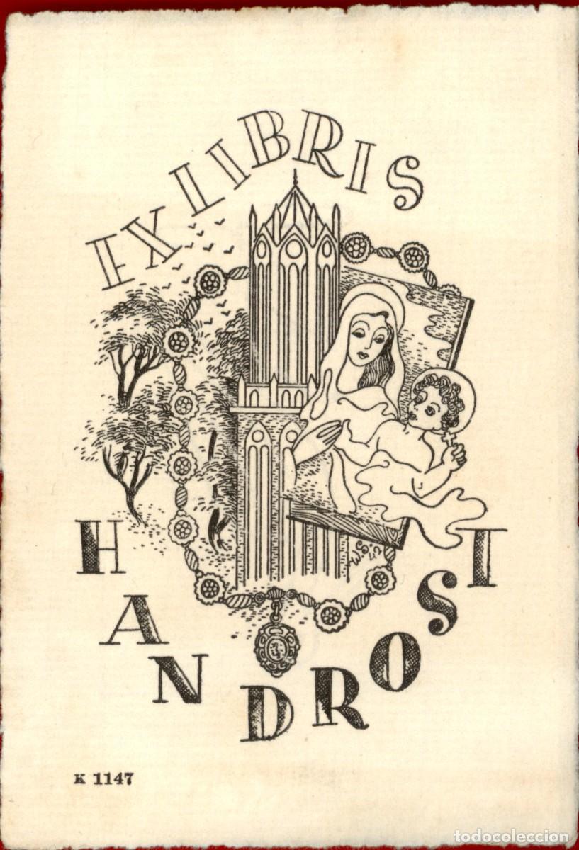 Arte: Handrosi &ndash; 10 x 7 cms &ndash; Ex Libris, Bookplate, Exlibris - Foto 2