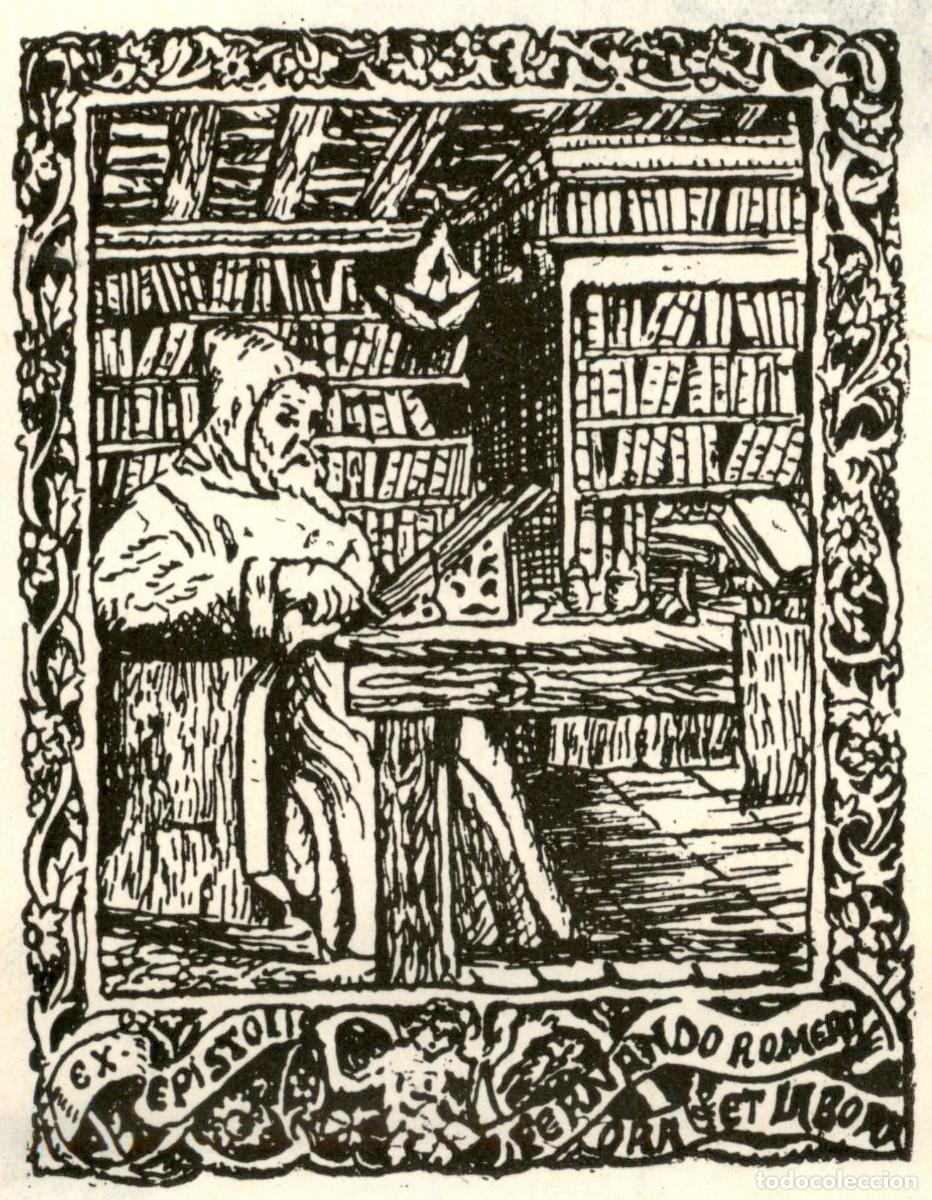Arte: Fernando Romero 9 x 7 cms &ndash; Ex Libris, Bookplate, Exlibris - Foto 1