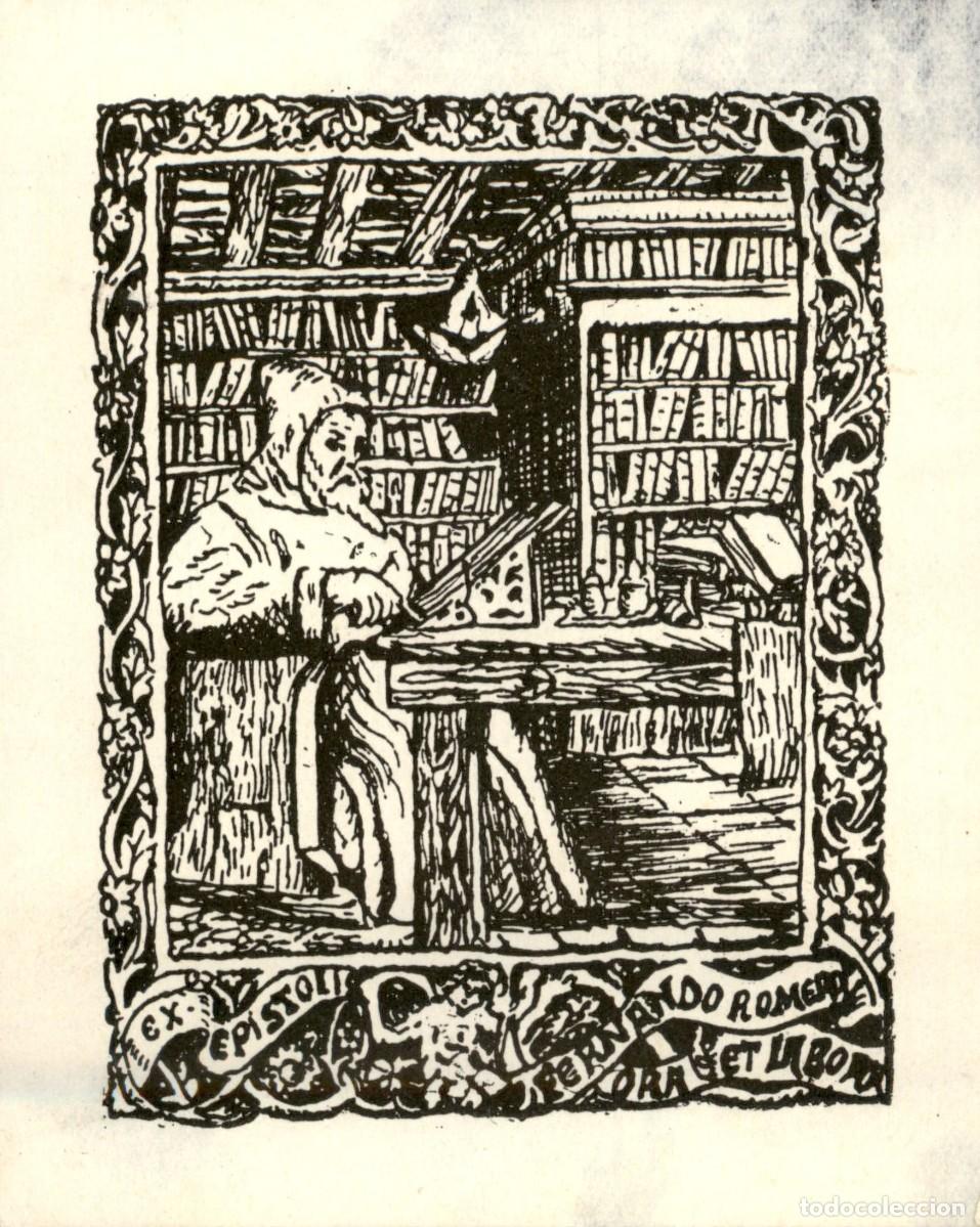 Arte: Fernando Romero 9 x 7 cms &ndash; Ex Libris, Bookplate, Exlibris - Foto 2