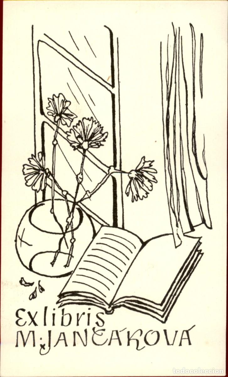 Arte: M. Jancakova 11 x 7 cms &ndash; Ex Libris, Bookplate, Exlibris - Foto 2
