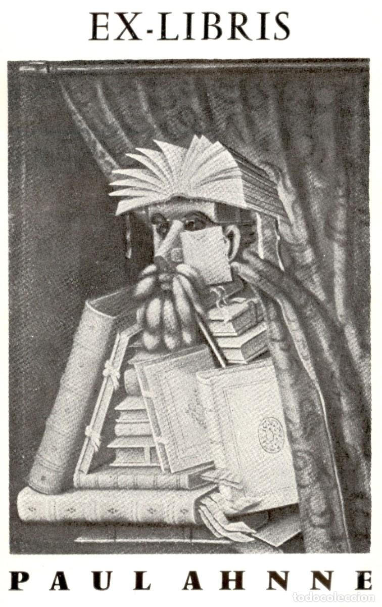 Arte: Paul Ahnne 13 x 7 cms &ndash; Ex Libris, Bookplate, Exlibris - Foto 1