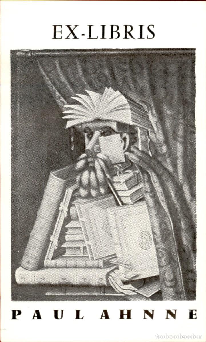 Arte: Paul Ahnne 13 x 7 cms &ndash; Ex Libris, Bookplate, Exlibris - Foto 2